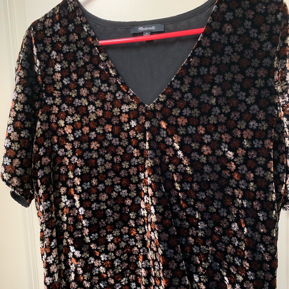 Last Chance - Madewell | Velvet Tulip Ruffle Top in Petite Blooms - Picture 7 of 11